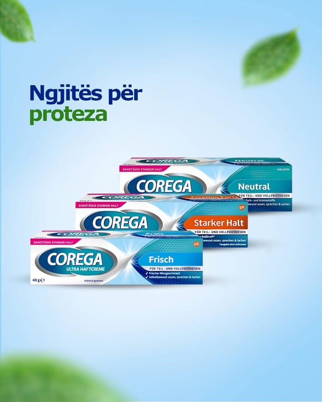 Tri kuti ngjitësi për proteza Corega