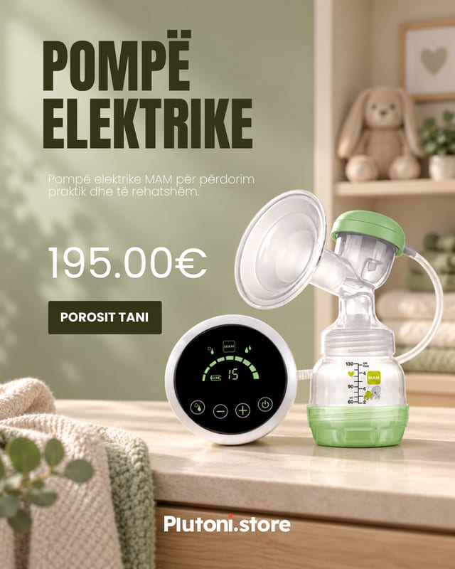 Pompë elektrike qumështi MAM në dhomën e foshnjës