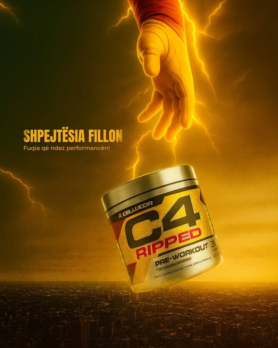 Cellucor C4 Ripped me rrufe dhe dorë që e prek