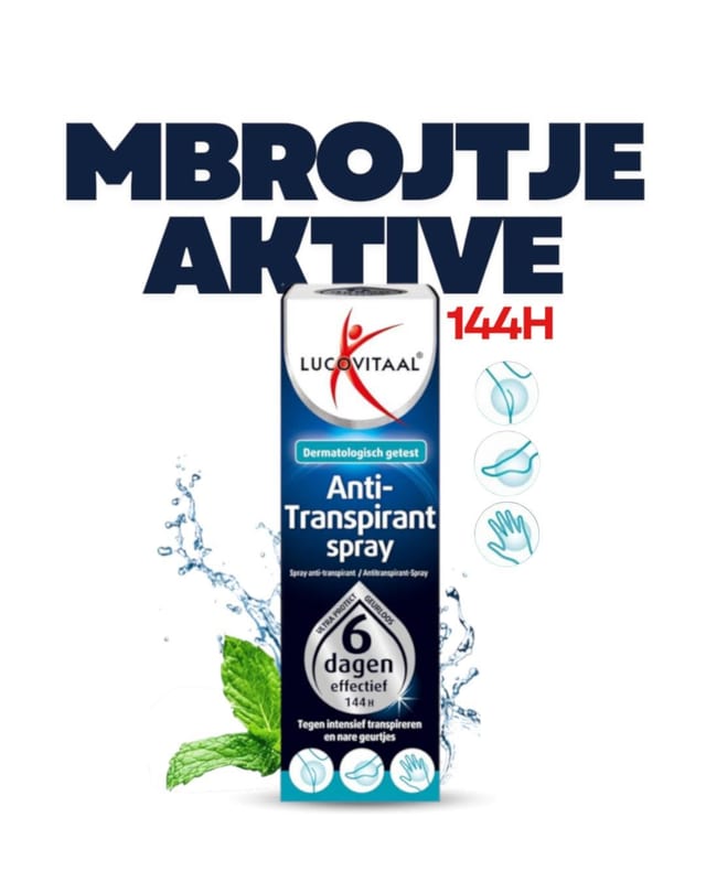 Sprej anti-transpirant Lucovitaal me spërkatje uji