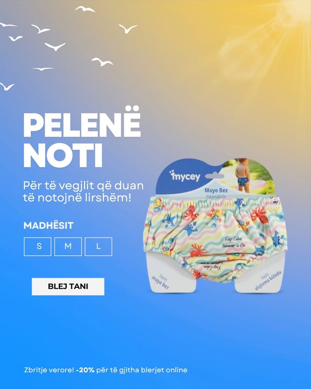 Pelenë noti mycey me ngjyra verore
