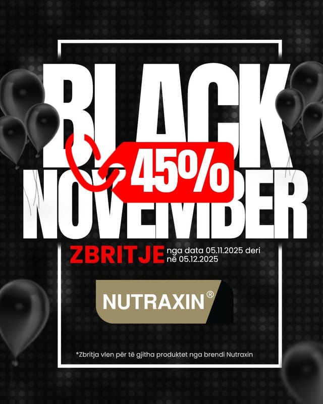 Banner i zi i fushatës Black November me zbritje 45%