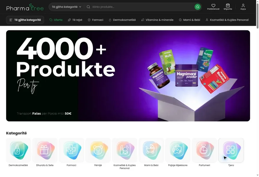 Webfaqja aktive e Pharma Tree